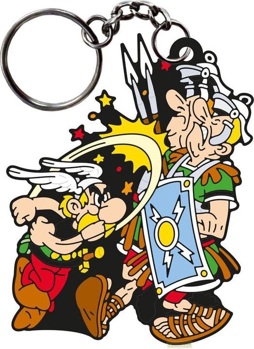Plastoy - Astérix - Porte-clés en gomme Astérix le Gaulois Paff!
