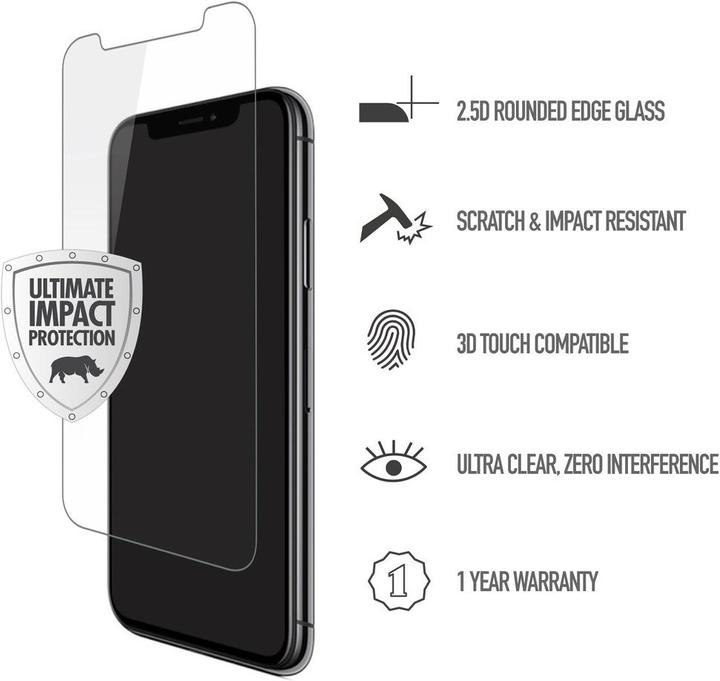 Image du produit Skech Verre trempé essentiel (1 pièce(s), Apple iPhone XS Max)