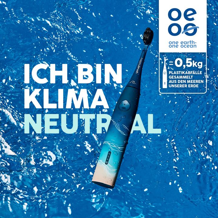 Produktbild happybrush ECO VIBE 3 Starterkit Ocean (Schallzahnbürste)