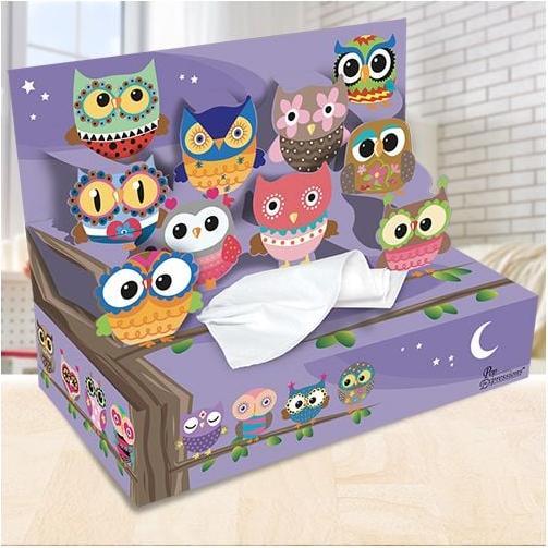 Actual product image Roost Handkerchief Box 1376005 Owls