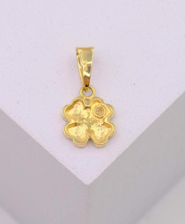 Image du produit Muau Diamond pend cloverleaf yellow gold 750 brilliant 0.01.00ct. 15x8mm (Or jaune 750/18K)