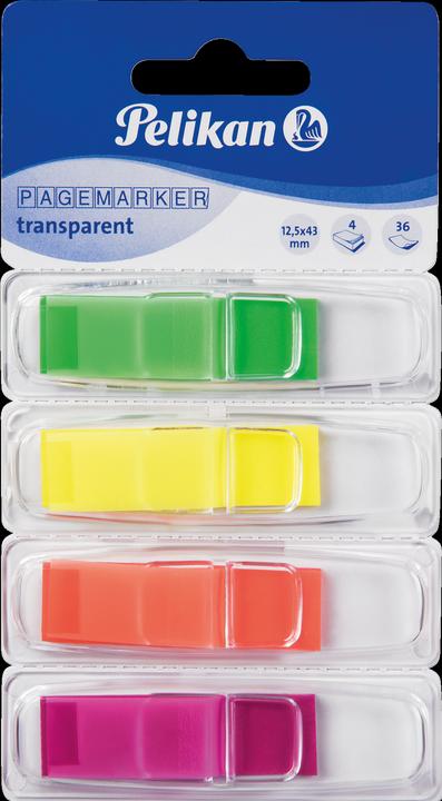 Produktbild Pelikan Pagemarker, transparent mix, 4 x 40 Blatt (12 x 45 mm)