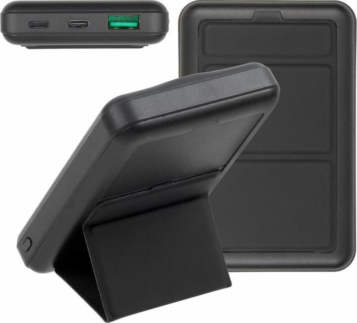 Produktbild Rivacase VA2604 Wireless Powerbank Magsafe Qi 15W, Externer Akku mit QC/PD 20W 10000 mAh Schnelladef (10000 mAh, 20 W, 18.50 Wh)