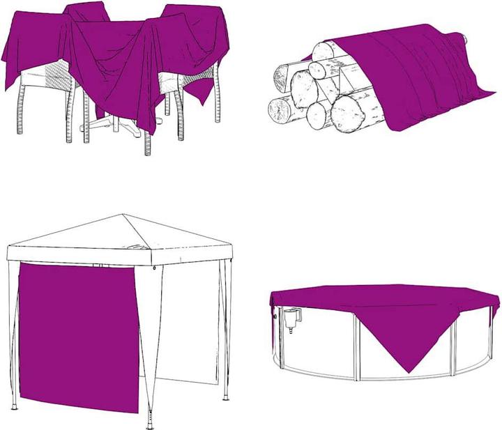 Immagine prodotto VidaXL Telone trasparente con occhielli 1x12 m Telone trasparente in PVC (1 x 12 m)