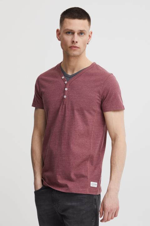 Image du produit Solid Dorian T-shirt À Manches Courtes Pour Homme Avec Col Grandad (L)