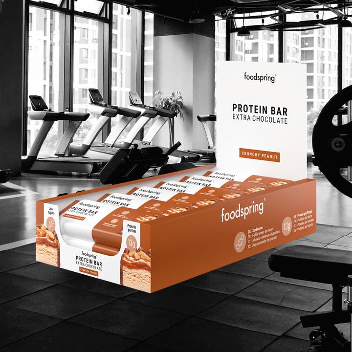 Produktbild Foodspring Protein Bar Extra Chocolate (Crunchy Peanut, 1 Stk., 668 g)
