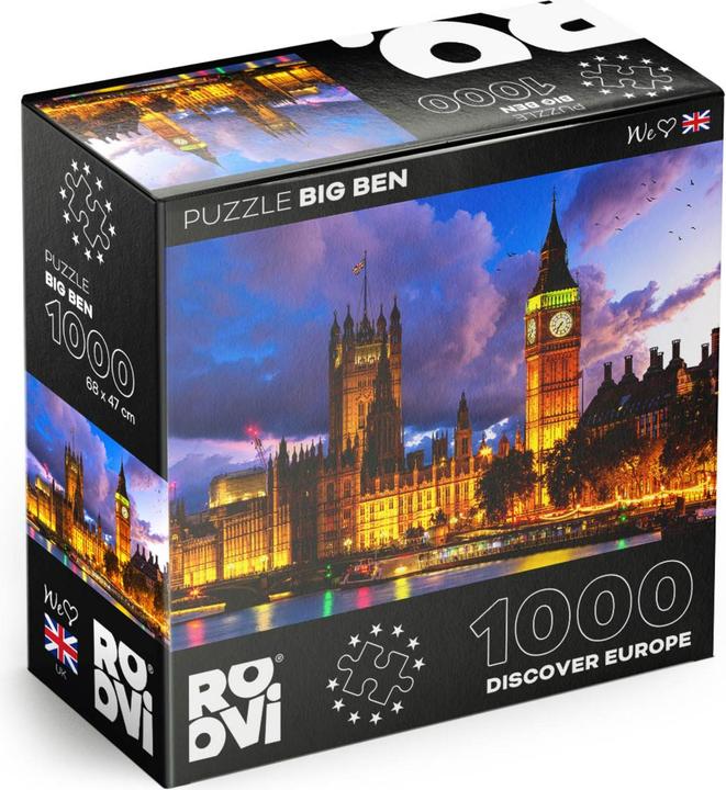 Produktbild D-Toys Puzzle 1000 pieces - Big Ben, London, UK (1000 Teile)