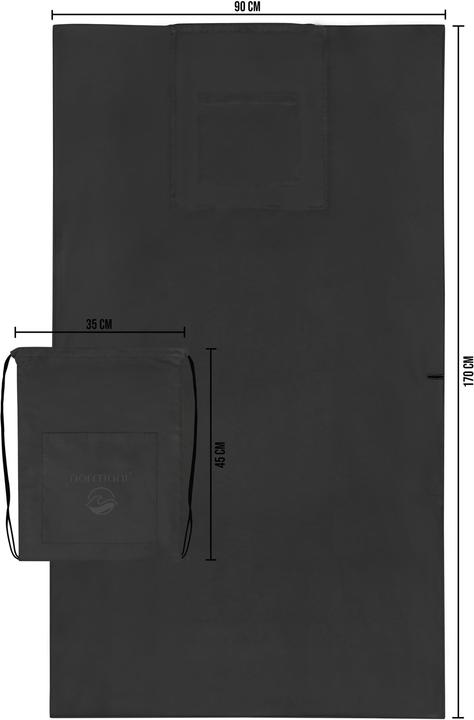 Actual product image Normani Bath towel with rucksack function - 1912 (170 x 90 cm)