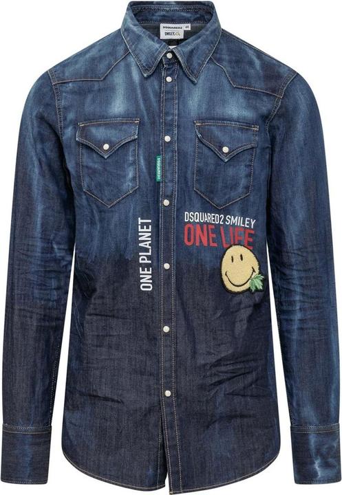 Dsquared2 x Smiley Denim Shirt (48)