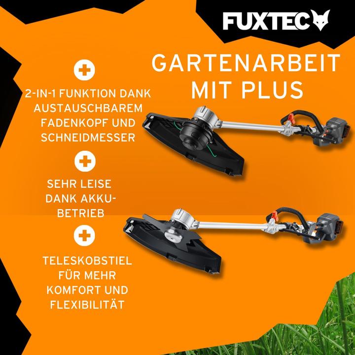 Produktbild Fuxtec 40V Akku Motorsense FX-E2MS (Trimmfaden, Metallschneideblatt)
