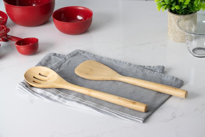 Actual product image KitchenAid Slotted Bamboo Spoon