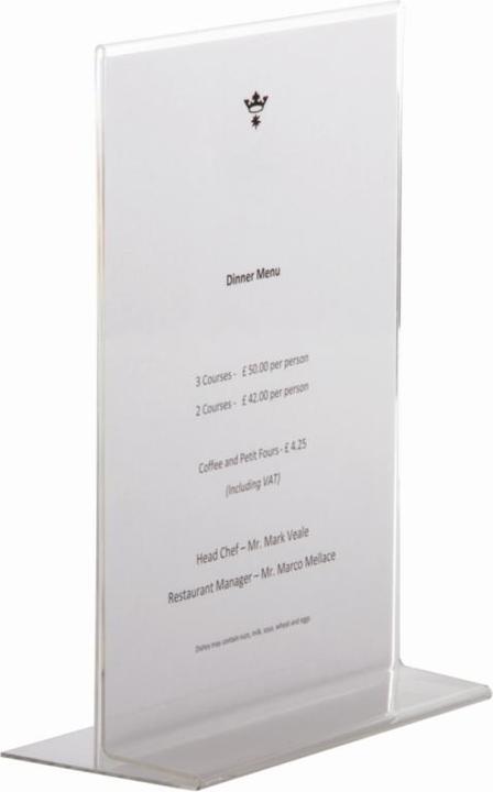 Actual product image Deflecto Classic Image Stand Up Sign Holder (A4)