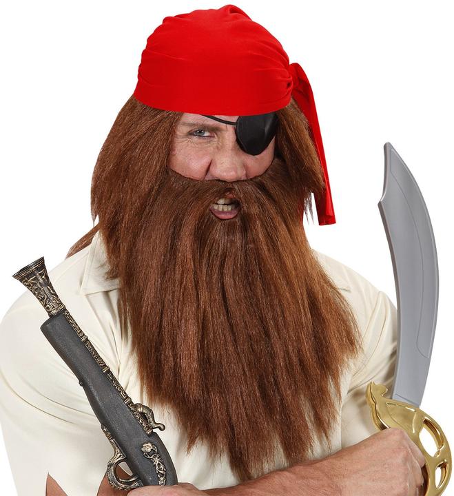 Actual product image Widmann Brown wig with beard (One size)