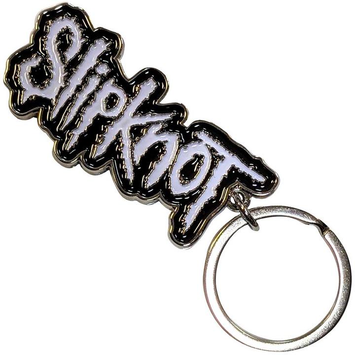 Actual product image Slipknot Bordered Logo Keyring