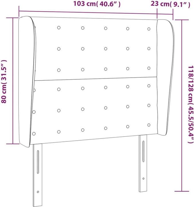 Actual product image VidaXL Zain (103 x 23 x 128 cm)