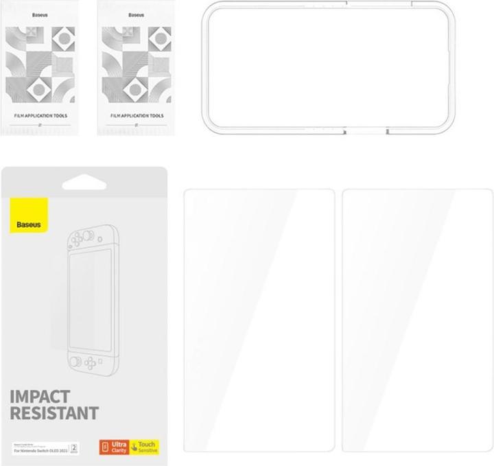 Actual product image Baseus Tempered Glass Screen Protector for Nintendo Switch OLED 2021 (Switch OLED)