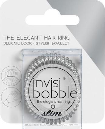 Invisibobble Slim The Elegant Hair Ring Chrome Sweet Chrome