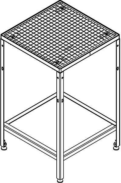 Produktbild eurokraft pro Plattform für Plattform-Modulsystem (Plattformleiter, 61 cm)
