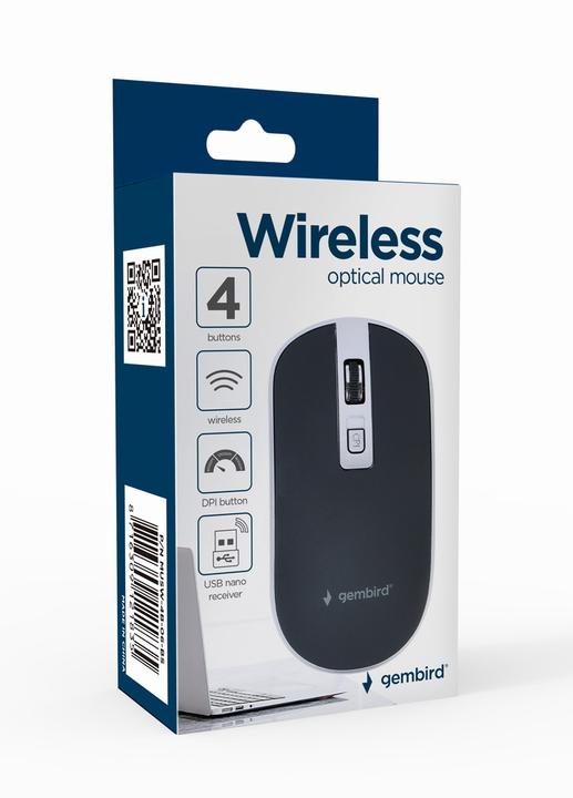 Actual product image Gembird MUSW-4B-06-BS Wireless mouse (Wireless)
