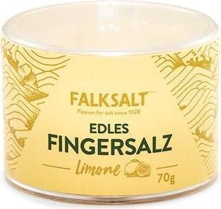 Actual product image Falksalt fine finger salt, salt flakes lime (lemon), 70g (70 g)