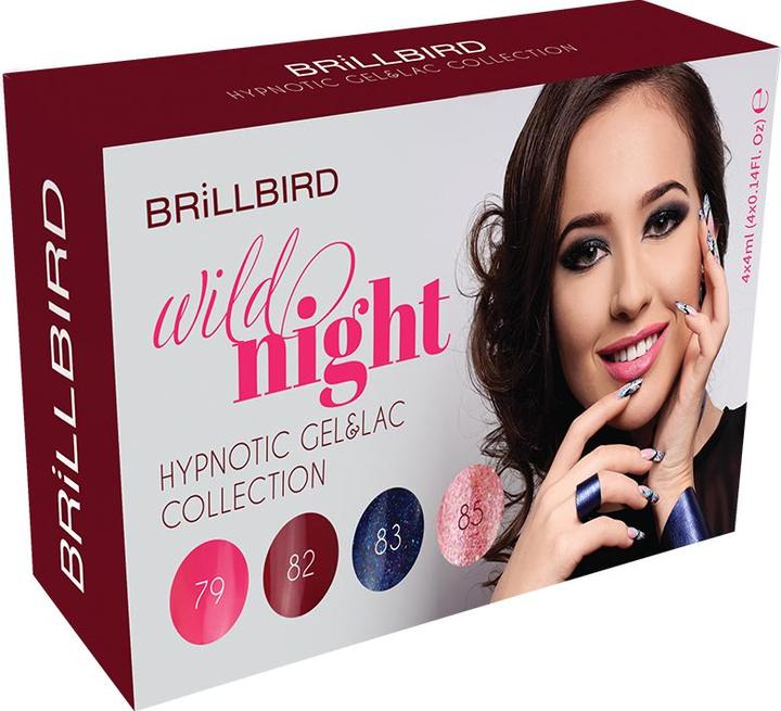 Immagine prodotto BrillBird Hypnotic Gel&Lac Wild Night 4x4ml (Smalto per unghie effetto gel)
