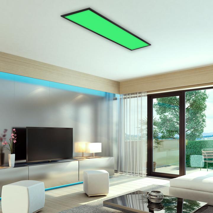 Produktbild Briloner RGB CCT LED Panel, schwarz, 1xLED-Platine/24W + RGB-LED (2400 lm)