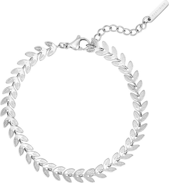 Immagine prodotto Eastside Damen Armband Blatt - 37552 (17 cm, Acciaio inossidabile)