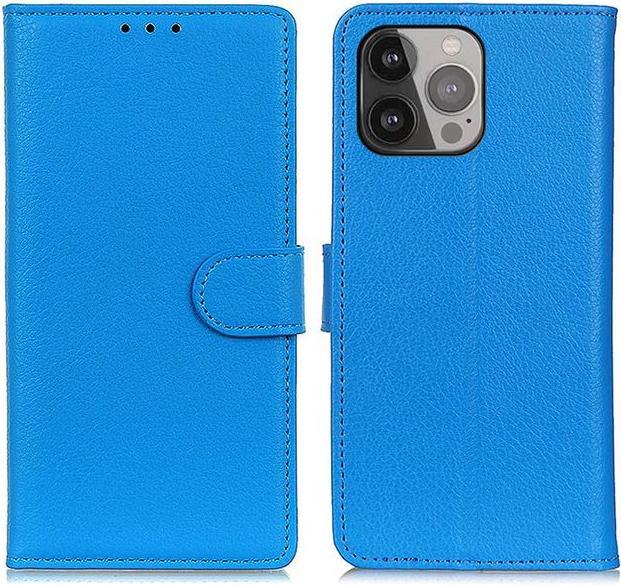 Actual product image MU Classic Litchi Leather Bookcover Series (Apple iPhone 13 Pro Max)