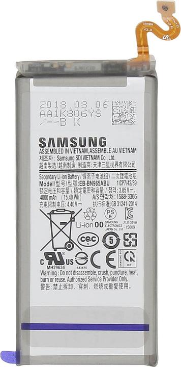 Actual product image Samsung EB-BN960ABE 4000 mAh battery