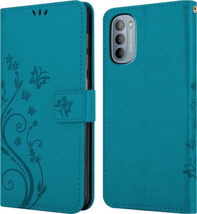 Produktbild Cadorabo Flower Book Hülle (Motorola Moto G31, Motorola Moto G41)