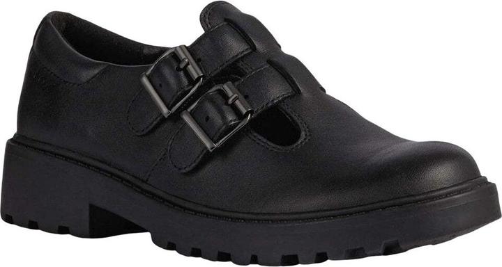 Geox Mädchen Schuluniformschuhe Casey Ballerina Leder (29)