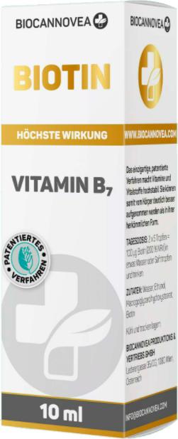Biocannovea Biotin Vitamin B7 (1 Stück, Tropfen, 52 g)
