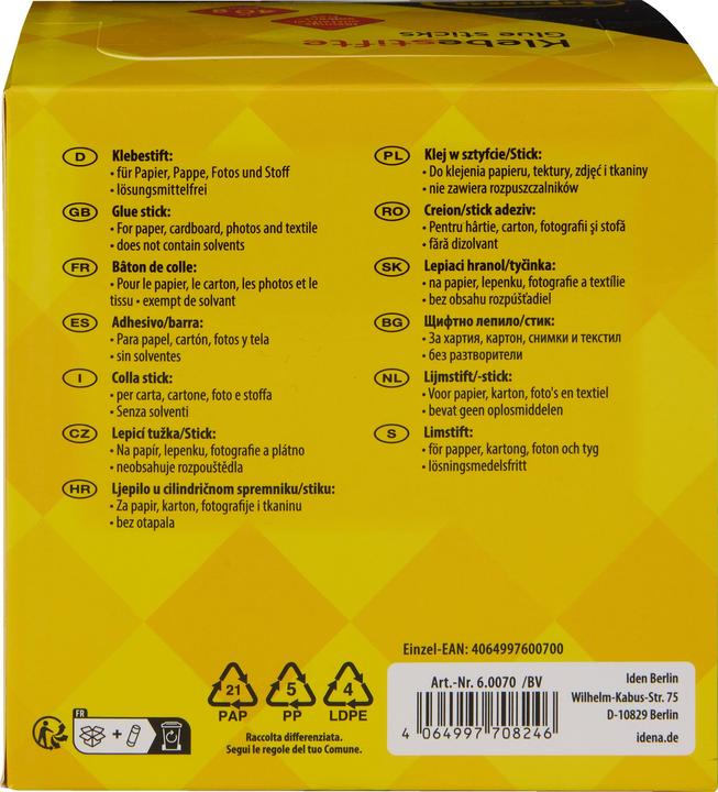 Image du produit Idena Bâton de colle 40g