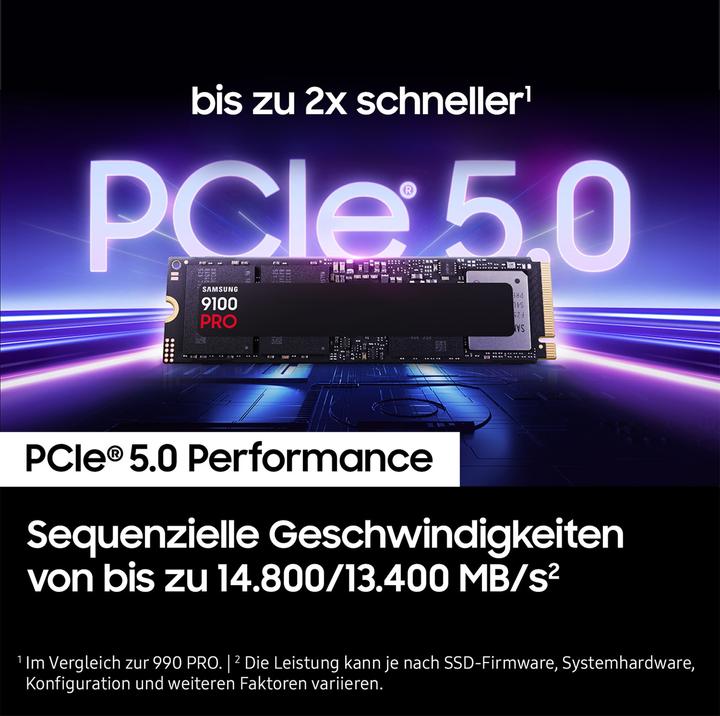 Produktbild Samsung 9100 PRO (1000 GB, M.2 2280)