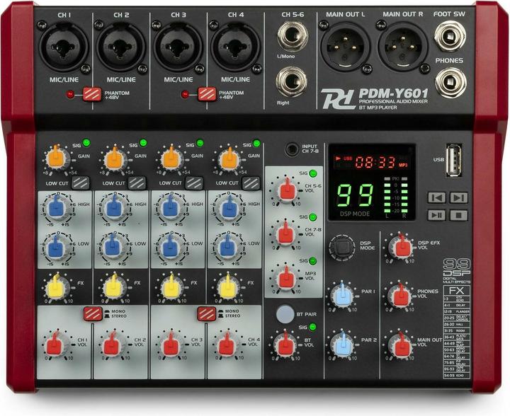 Image du produit Power Dynamics Table de mixage PDM-Y601 (Studio et mixeur live)
