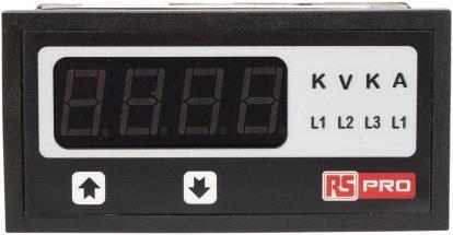 Image du produit Rs Pro Dig Ammeter, 48x96, 3Ph, 40-300V ac/dc