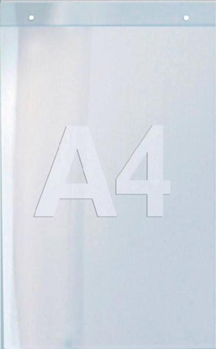 Produktbild Twinco Wandprospekthalter DIN A4 hoch Acryl transparent (Hoch, A4)