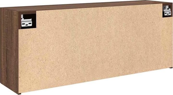 Actual product image VidaXL Brown oak-look bathroom wall cabinet 100x25x40 cm wood-based material (100 x 25 x 40 cm)
