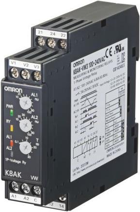 Actual product image Omron Industrial Automation Monitoring relay 22.5mm Single phase