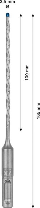 Image du produit Bosch Professional Zubehör Foret marteau EXPERT SDS plus-7X, 3,5 x 100 x 165 mm (3.5 millimètres)