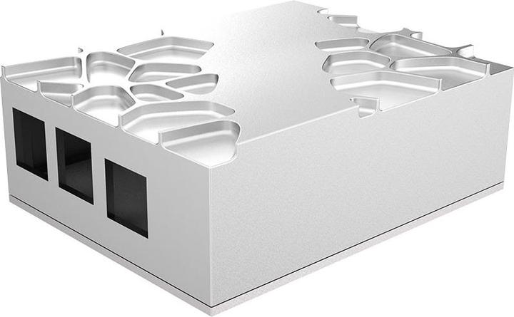 Actual product image Akasa Aluminium case for Raspberry Pi 4B with thermal kit