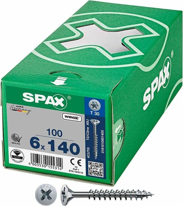 Actual product image Spax Chipboard screws (100 Screws per piece)