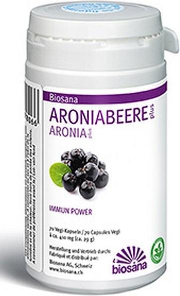 Actual product image Biosana Aroniabeere Plus (70 Piece, Capsules, 28 g)