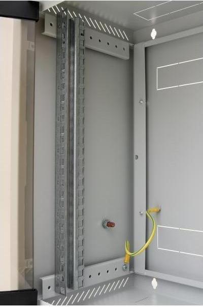 Immagine prodotto Triton 10" Wandschrank einteilig 4HE300mm, Glastür, schwarz (4 HE, Portapacchi da 10 pollici)