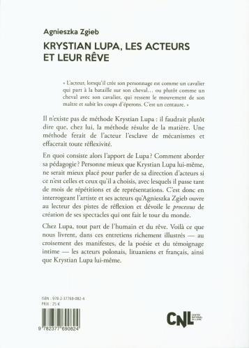 Produktbild Krystian Lupa, les acteurs et leur rêve (Französisch, Zgieb Agnieszka, 2020)