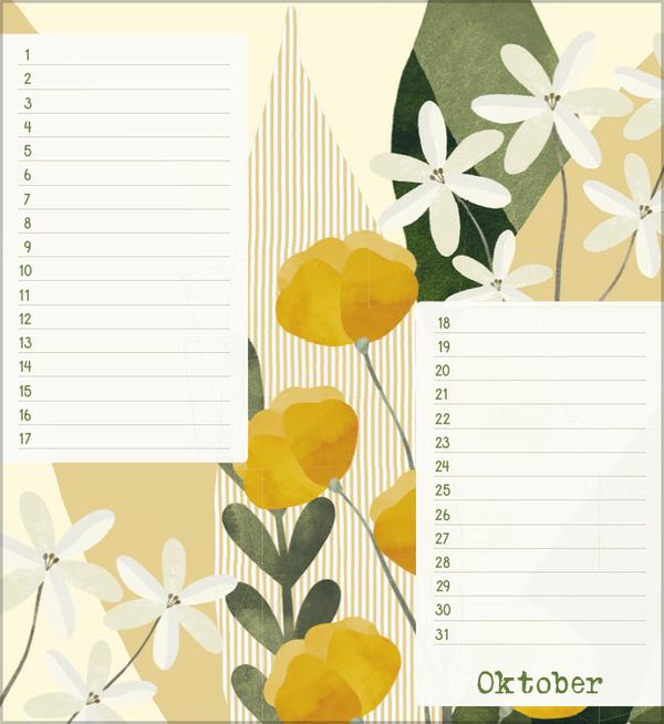 Produktbild Geburtstagskalender Bloom (Deutsch)