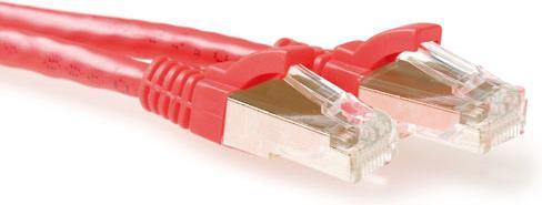 Actual product image Red 2 meter LSZH SFTP CAT6A patch cable snagless with RJ45 connectors CAT6A S/FTP LSZH SNG RD 2.00M (S/FTP, CAT6, 2 m)