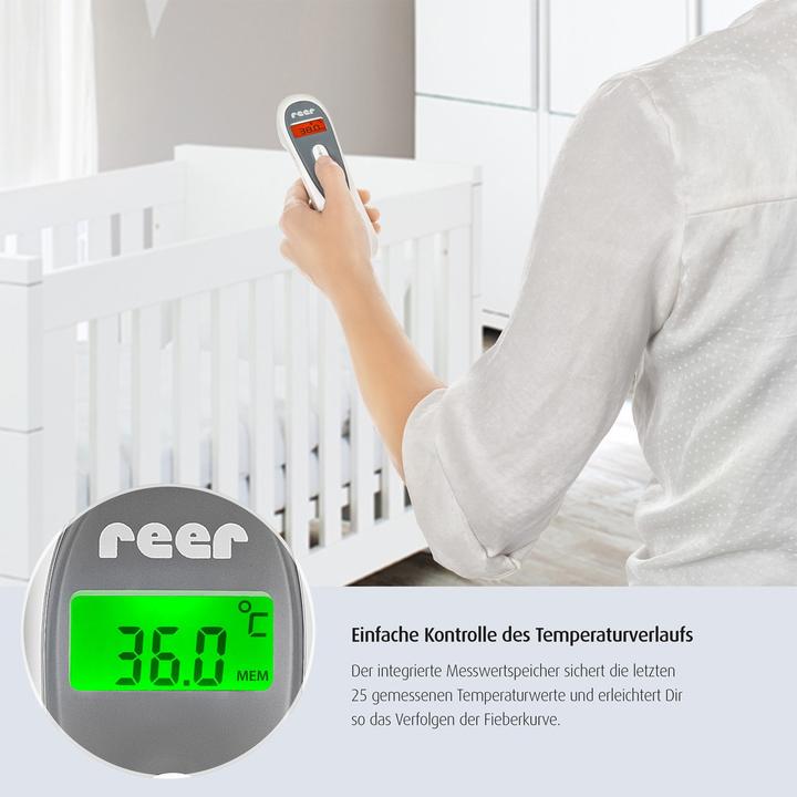 Immagine prodotto Reer Termometro a infrarossi senza contatto SoftTemp 3in1 a colori (Fronte, Senza contatto)