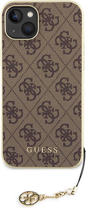 Immagine prodotto Guess GUHCP15MGF4GBR iPhone 15 Plus 6,7" brązowy/marrone Custodia rigida 4G Charms Collection (Apple iPhone 15 Plus, Apple iPhone 14 Plus)