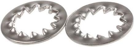 Actual product image Rs Pro Serrated lock washers stainless steel A4 DIN 6798 M10 (M10)